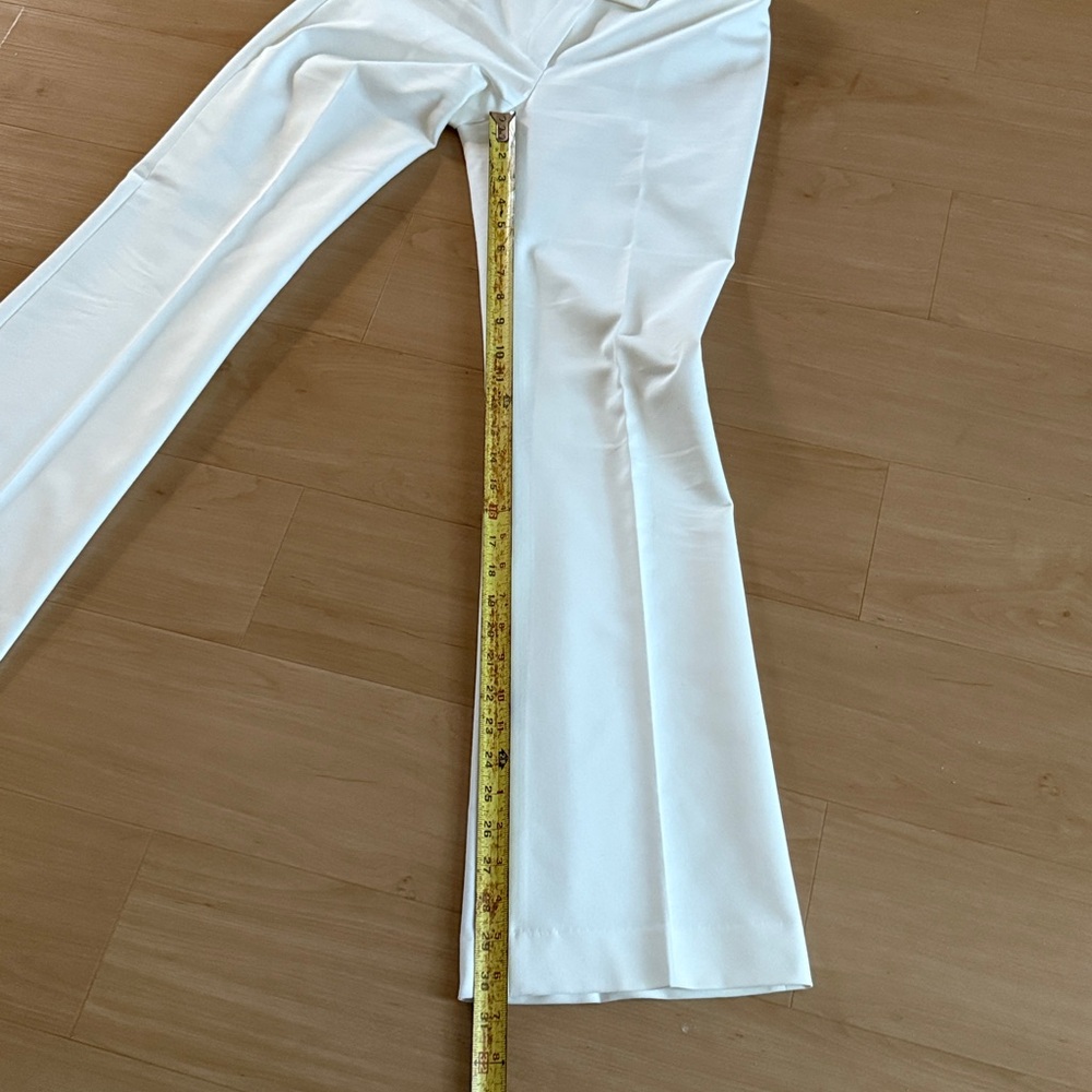 ANTONIO MELANI WHITE MAXINE FIT FLARED SHABBY CHIC DRESS PANTS SZ 2 BUSINESSWEAR - Picture 7 of 15